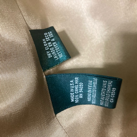 Ralph Lauren Camel Double-Breasted Pea Coat - Picture 8 of 11